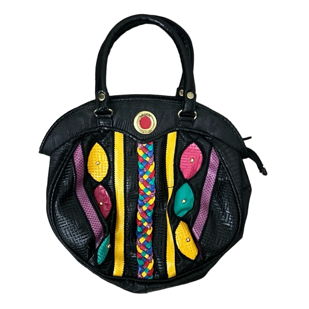 Vintage Colorful Leather Handbag